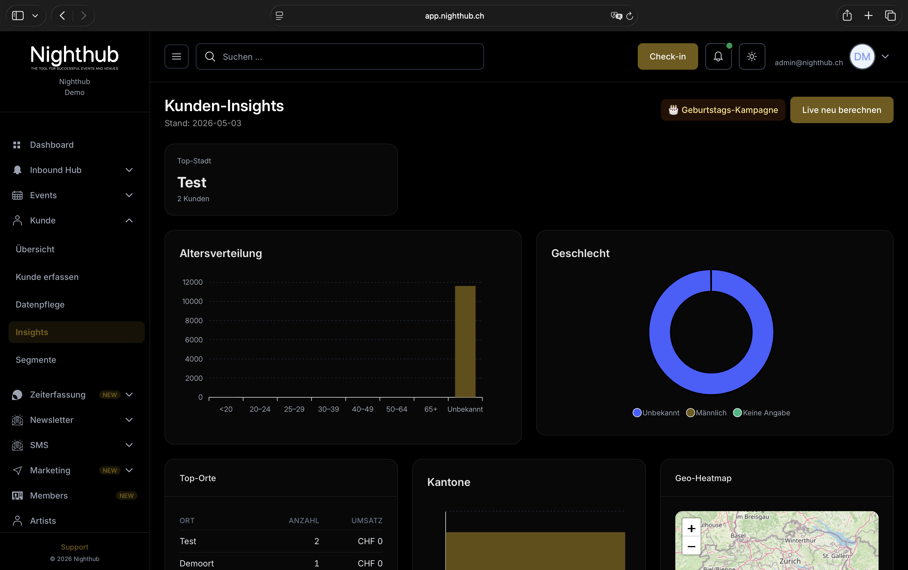 Inbound-Hub mit automatischer Reservations-Erkennung